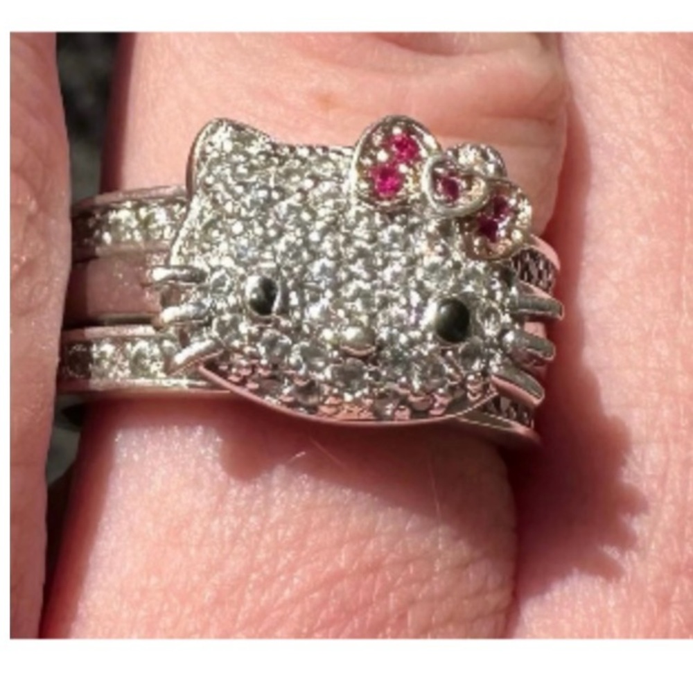 HSN Dominique hello kitty ring set